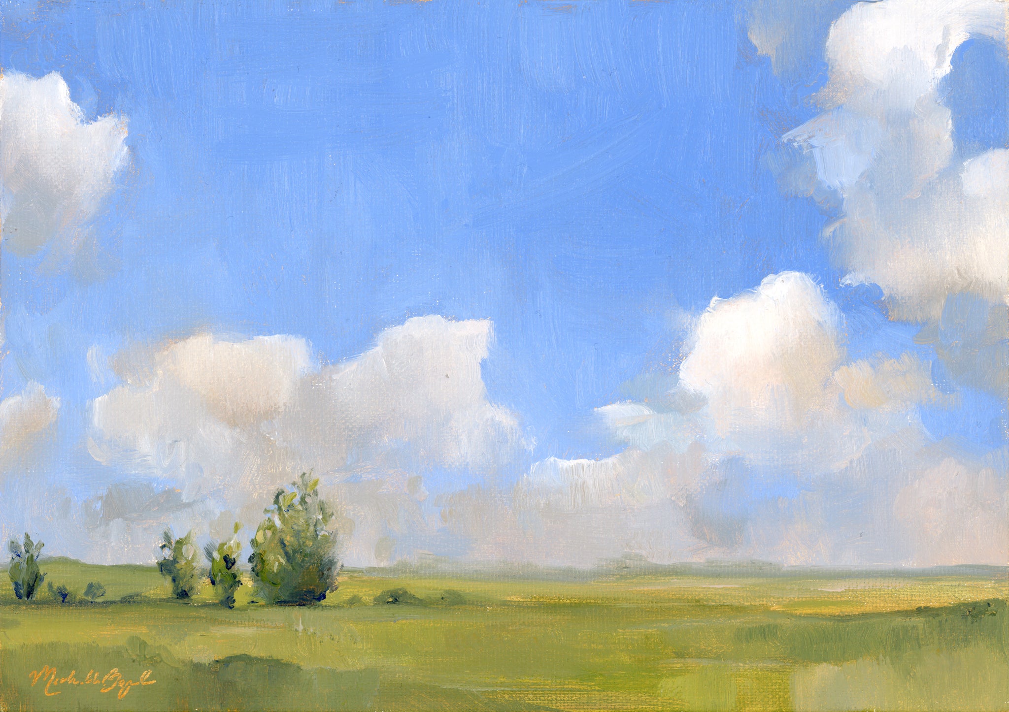 I-10 But Make It Pretty - 5x7" Oil on Panel - Framed