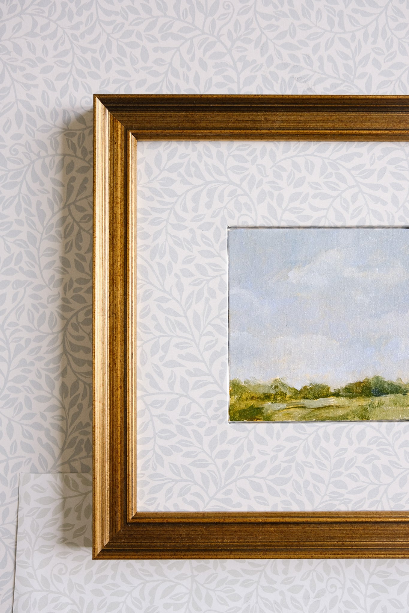 Being Patient (Study) - 4x4" Oil on Panel - Matted & Framed