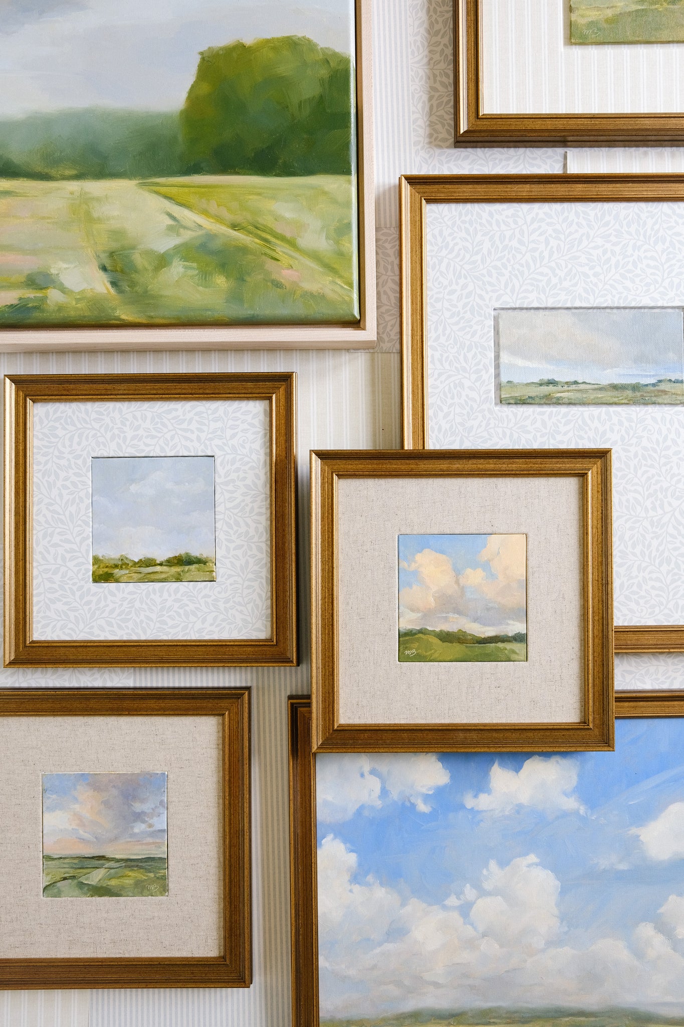 Not Easily Ignored - 4x4" Oil on Panel - Matted & Framed