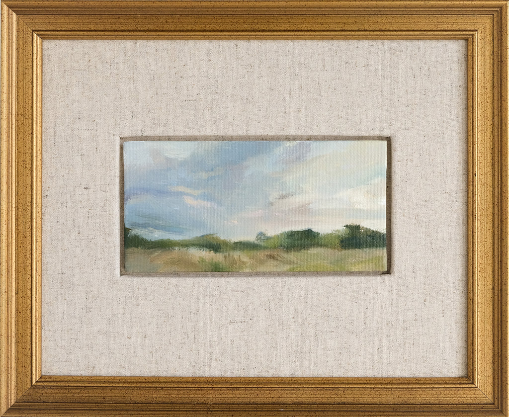 What Do You See? 3x6" Oil on Panel - Matted & Framed