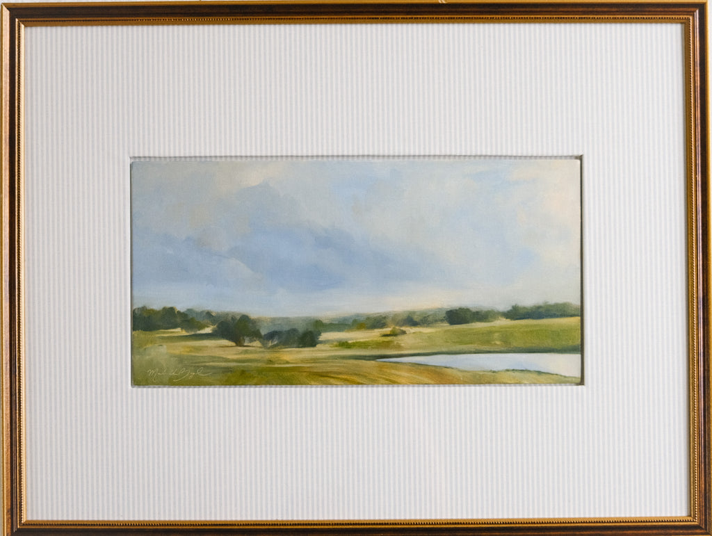 Still Waters- 8x16" Oil on Panel - Matted & Framed