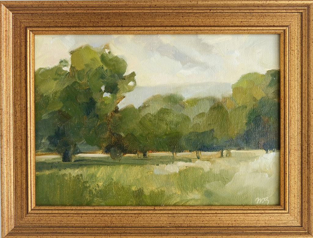 Cicada Song - 5x7" Oil on Panel - Framed