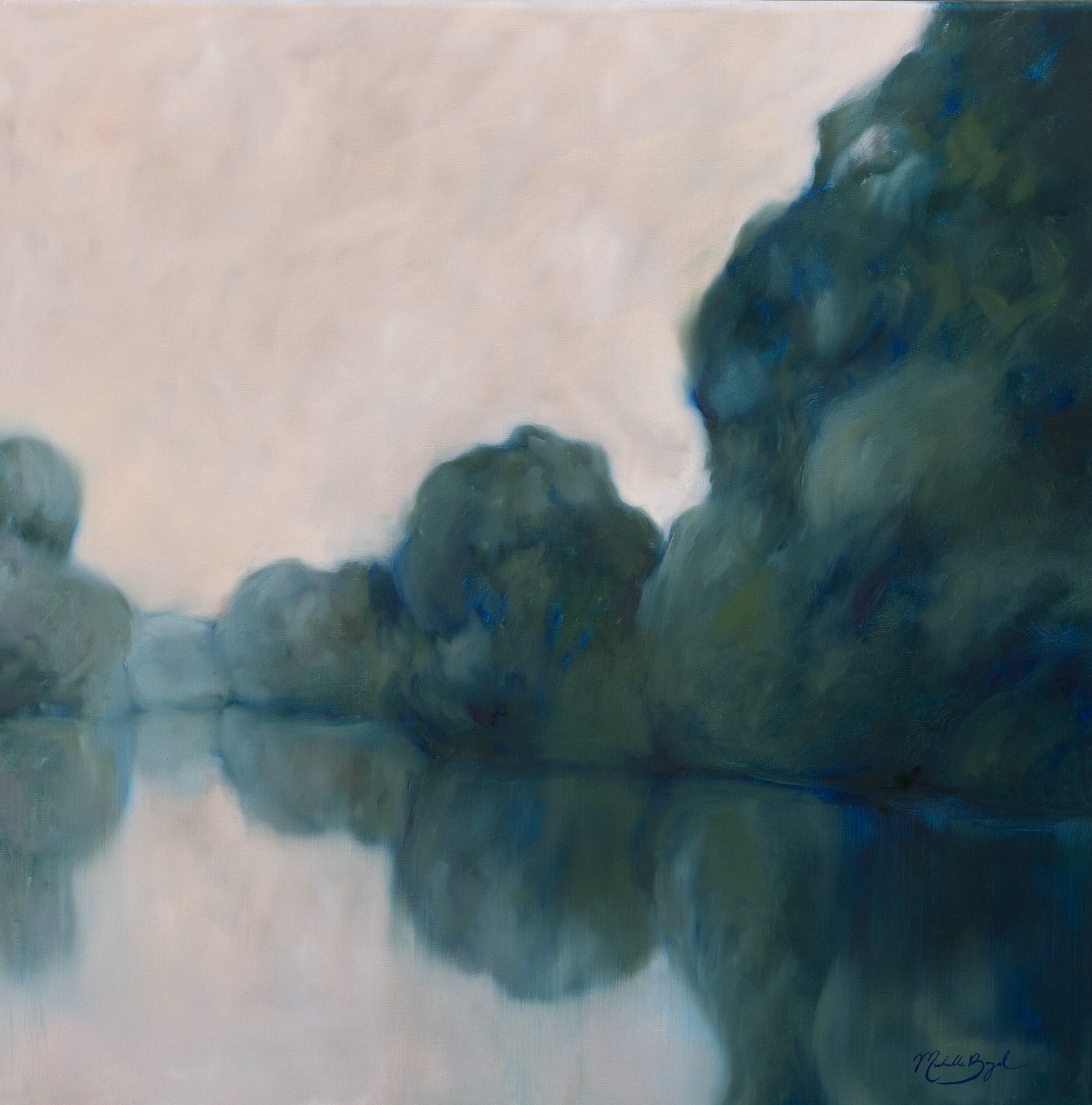 Ultramarine Blue - 24x24" Oil on Linen