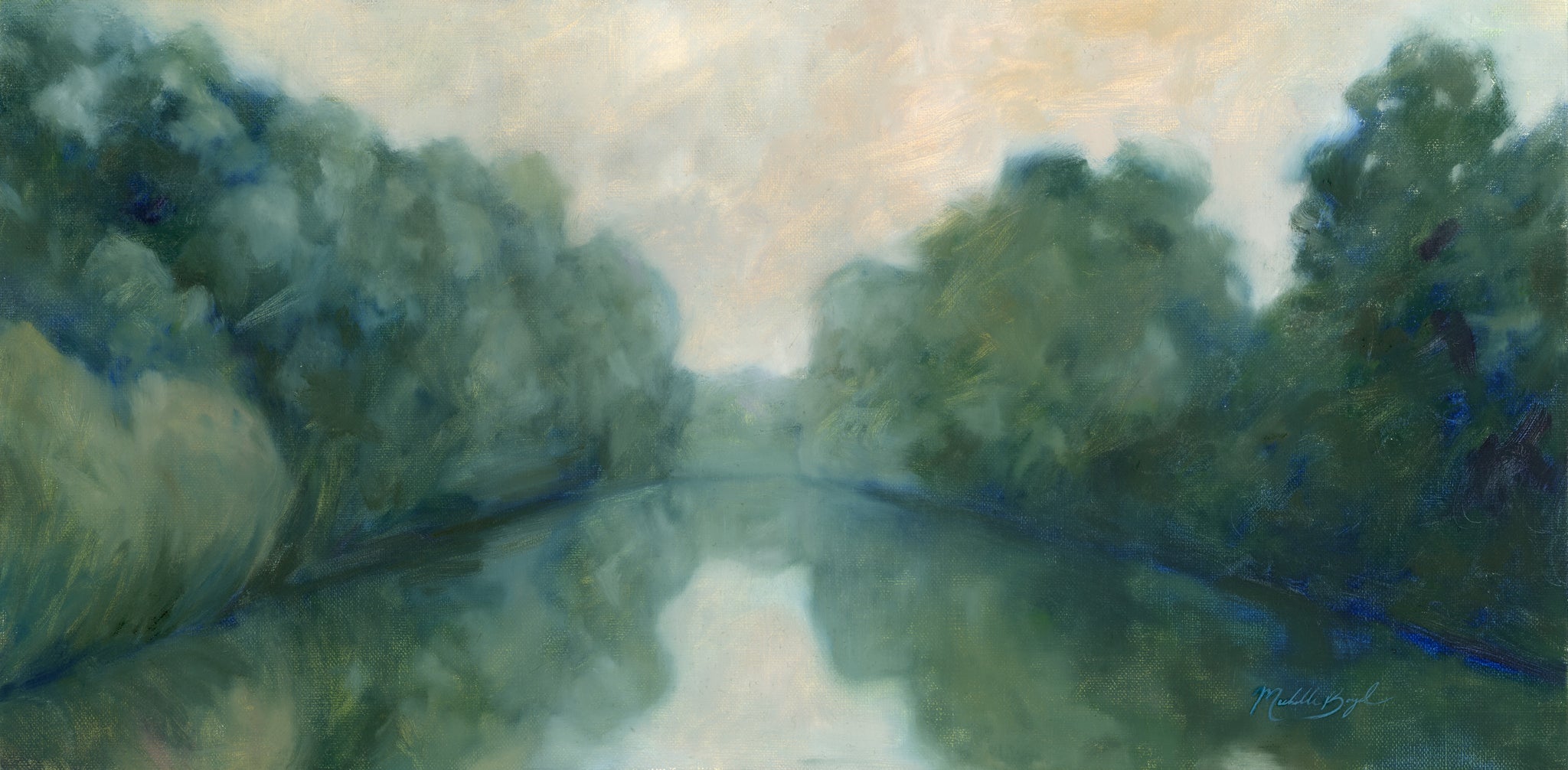 Tunnel of Peace - 8x16" Framed Oil on Panel