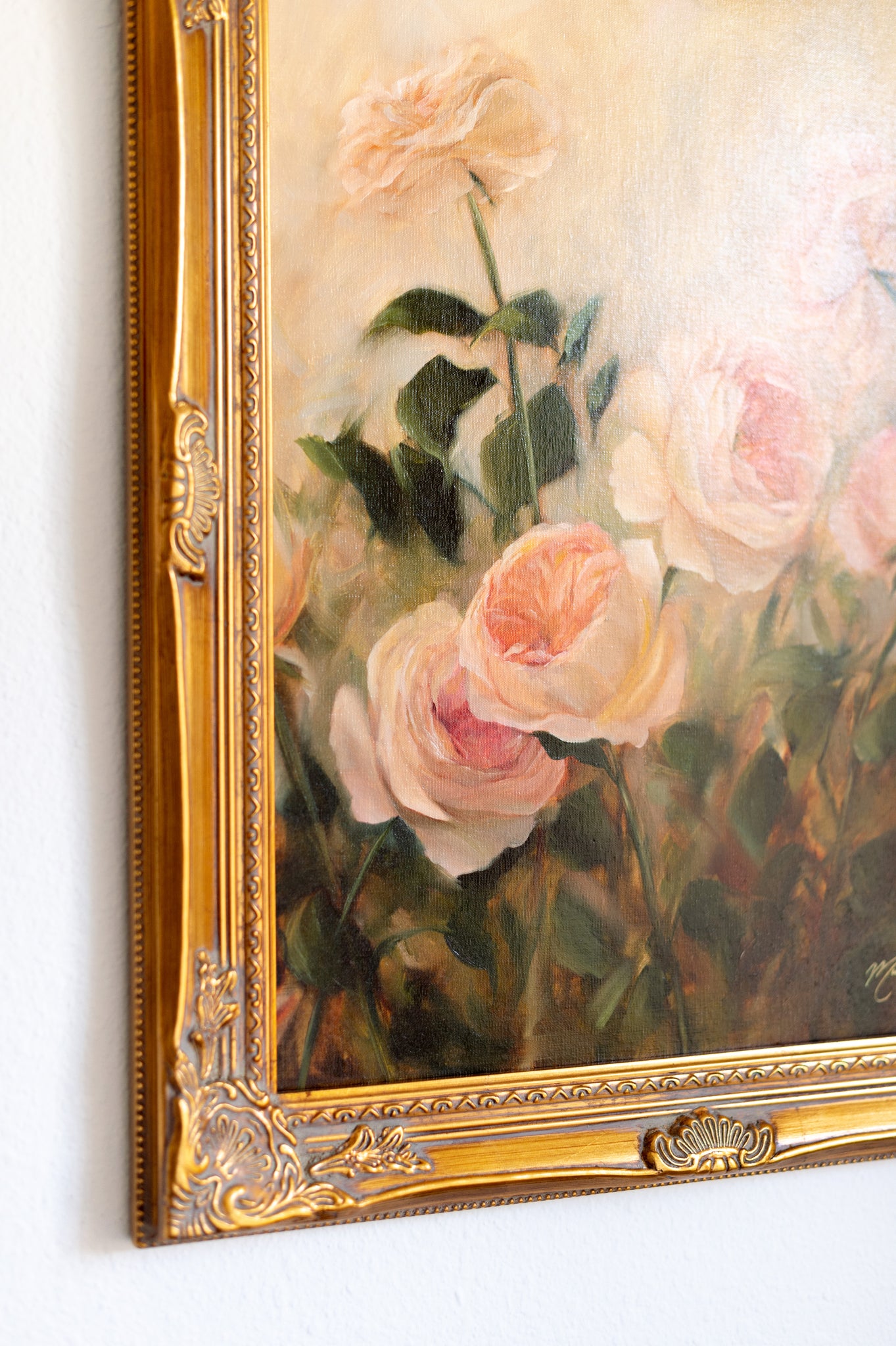Buckets of Blooms  - 16x20" Framed Oil Painting