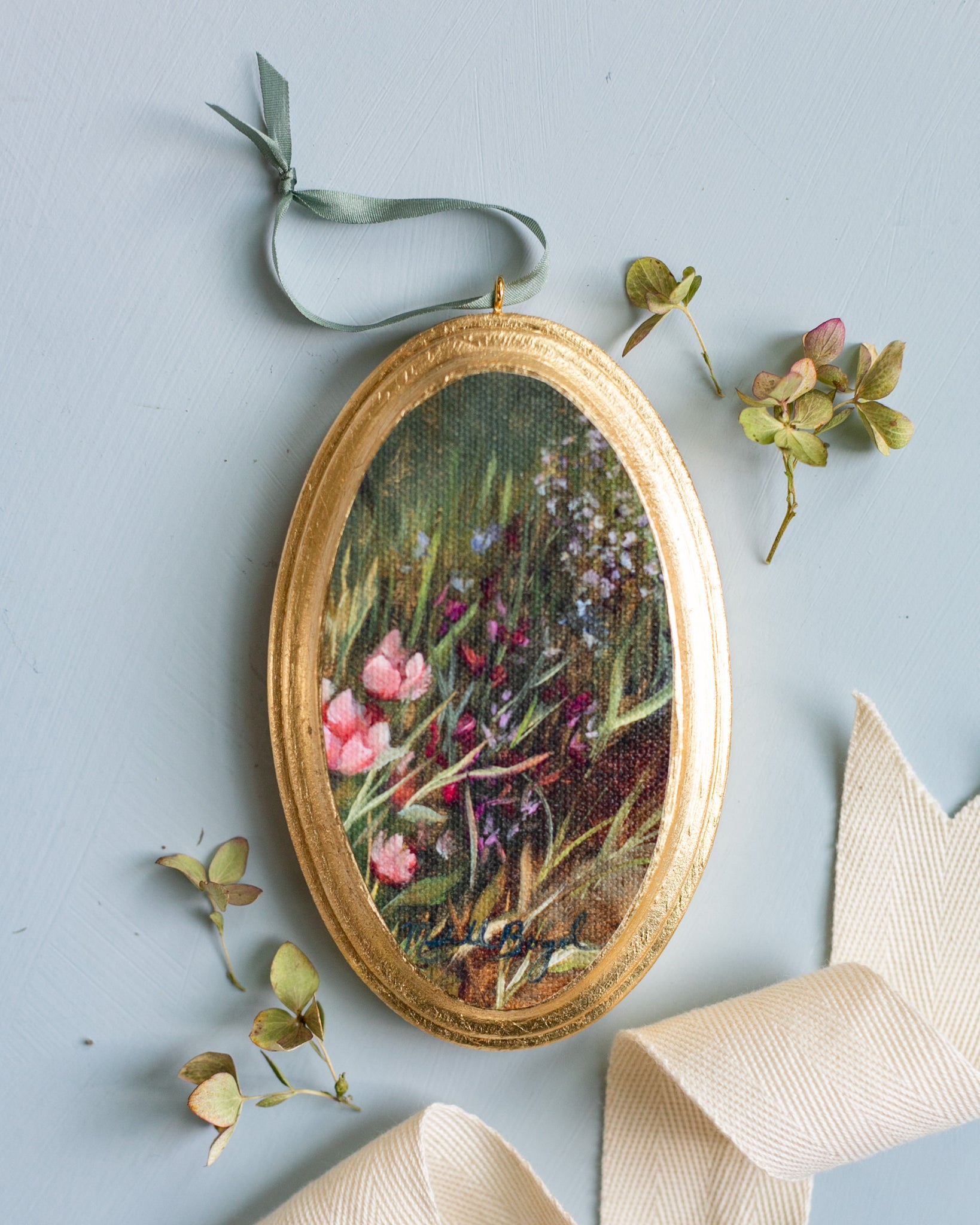 Oval Ornament - Garden Pathway