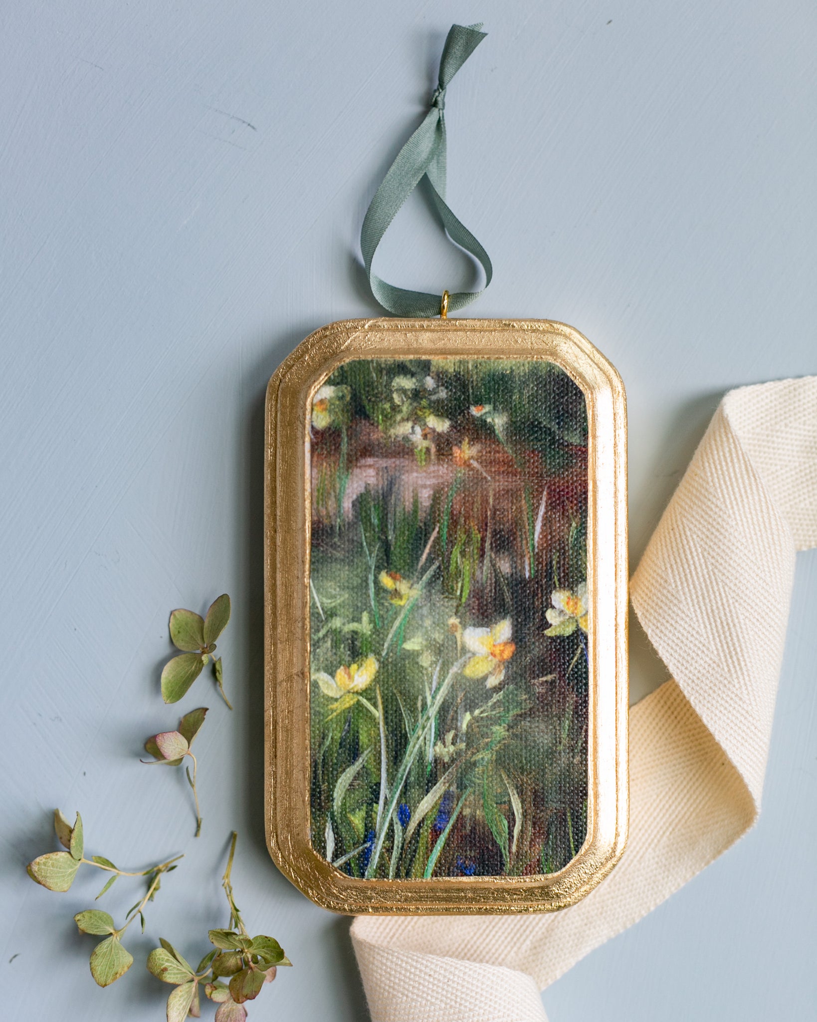 Rectangle Ornament - Daffodils (Beveled Corners)