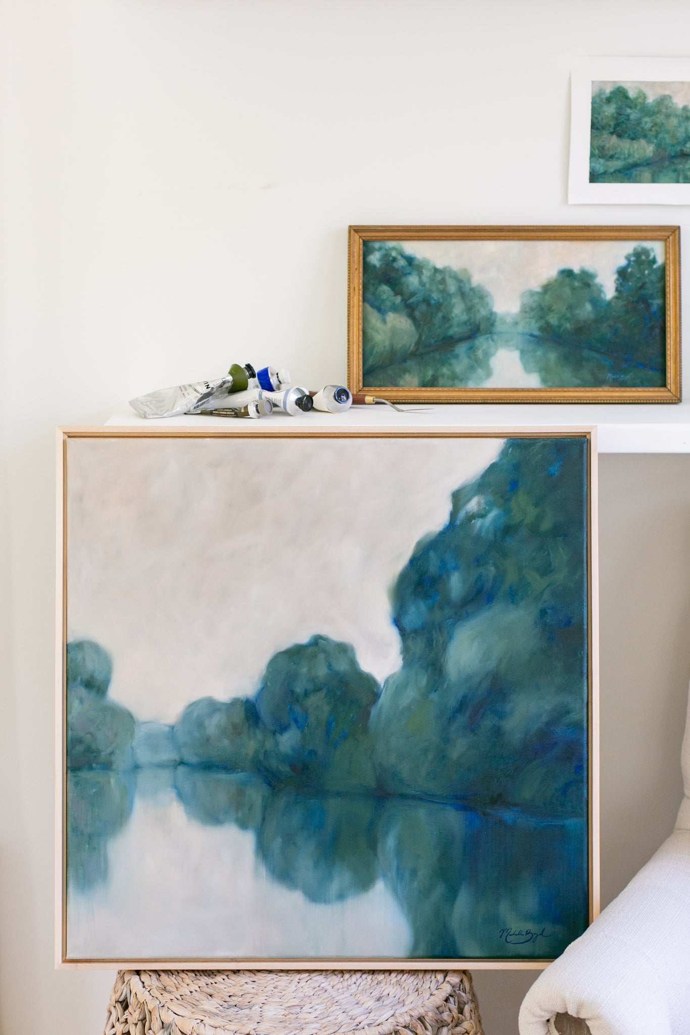 Ultramarine Blue - 24x24" Oil on Linen