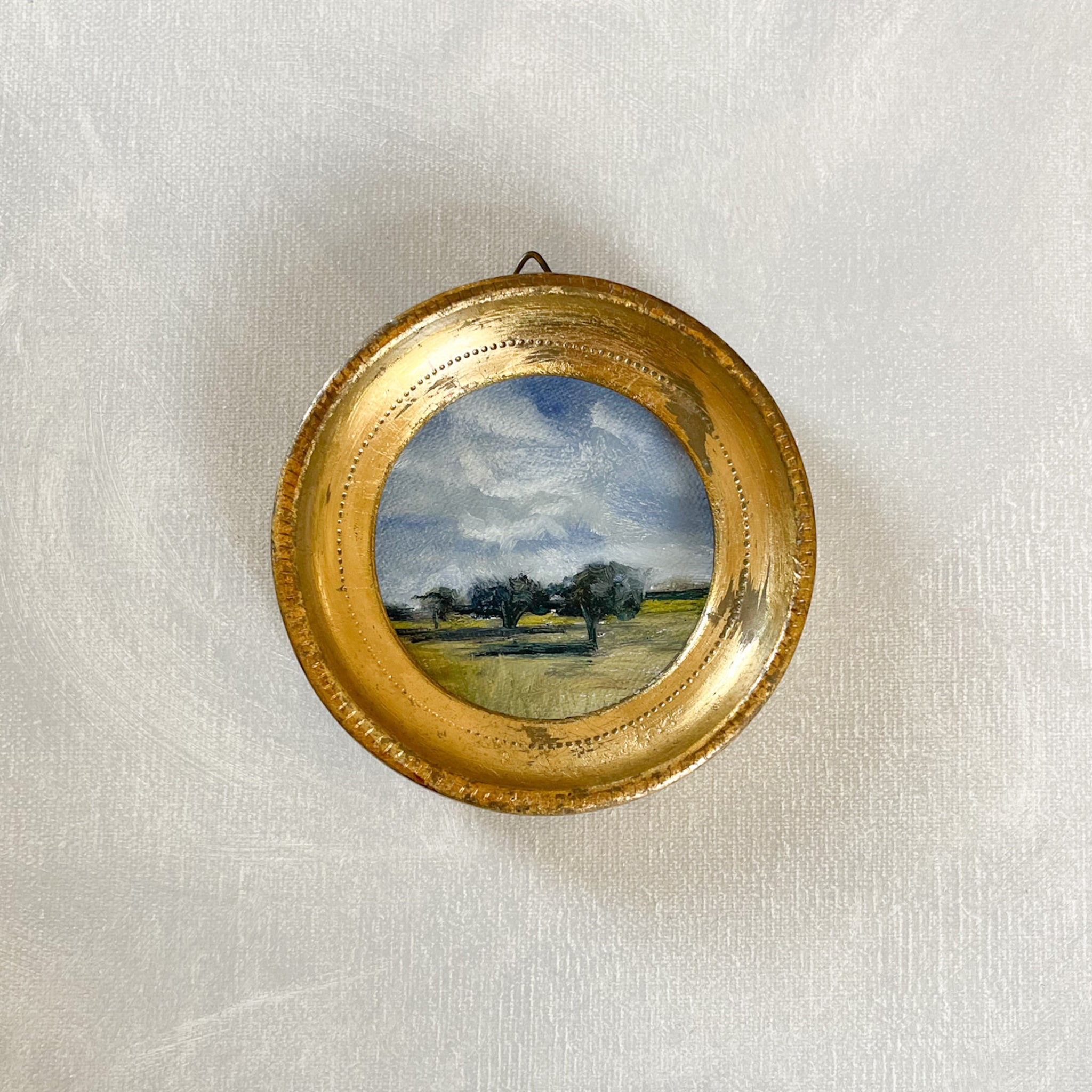 Mini Monday Painting #2 - Landscape in Florentine Frame