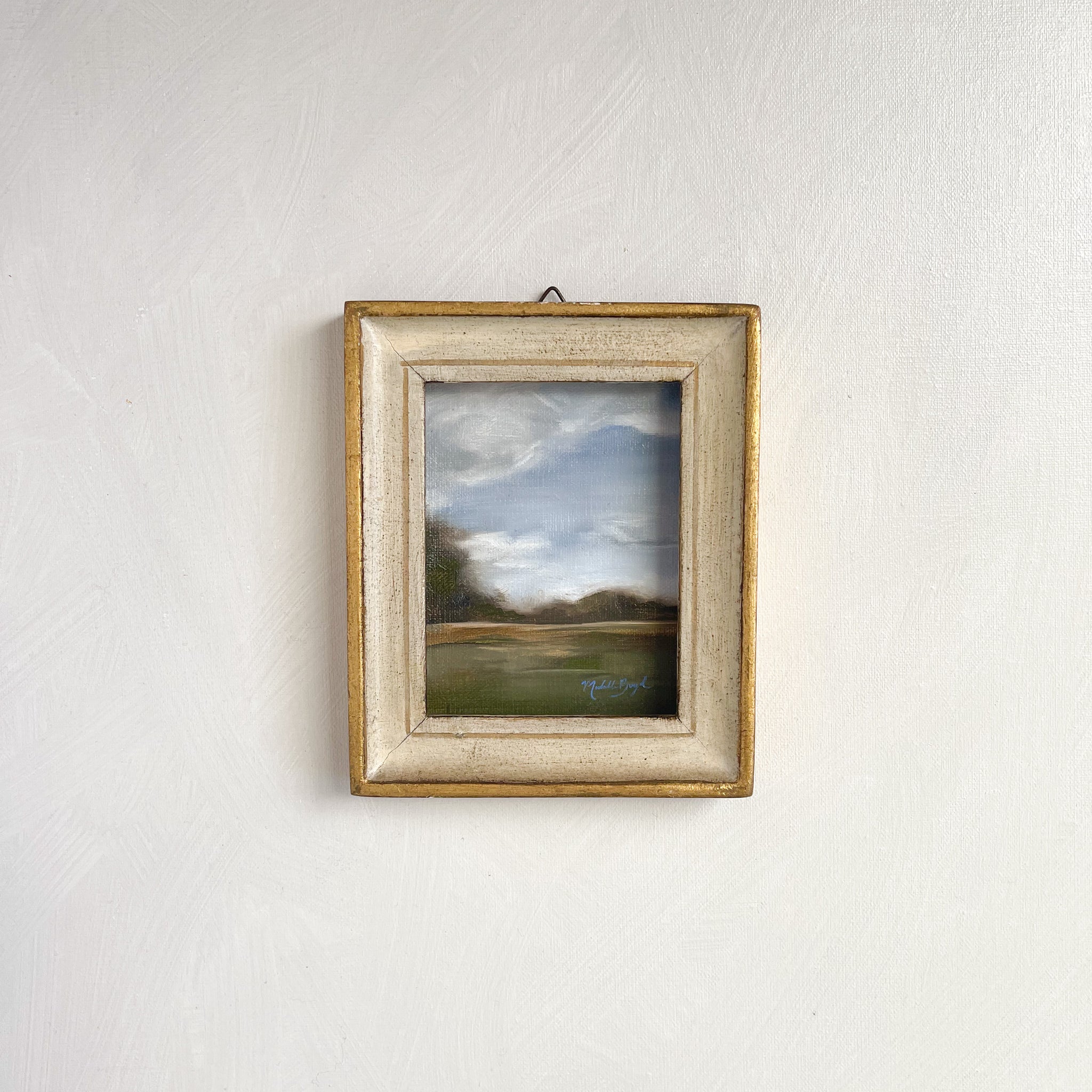 Mini Monday Painting #5 - Landscape in Florentine Frame