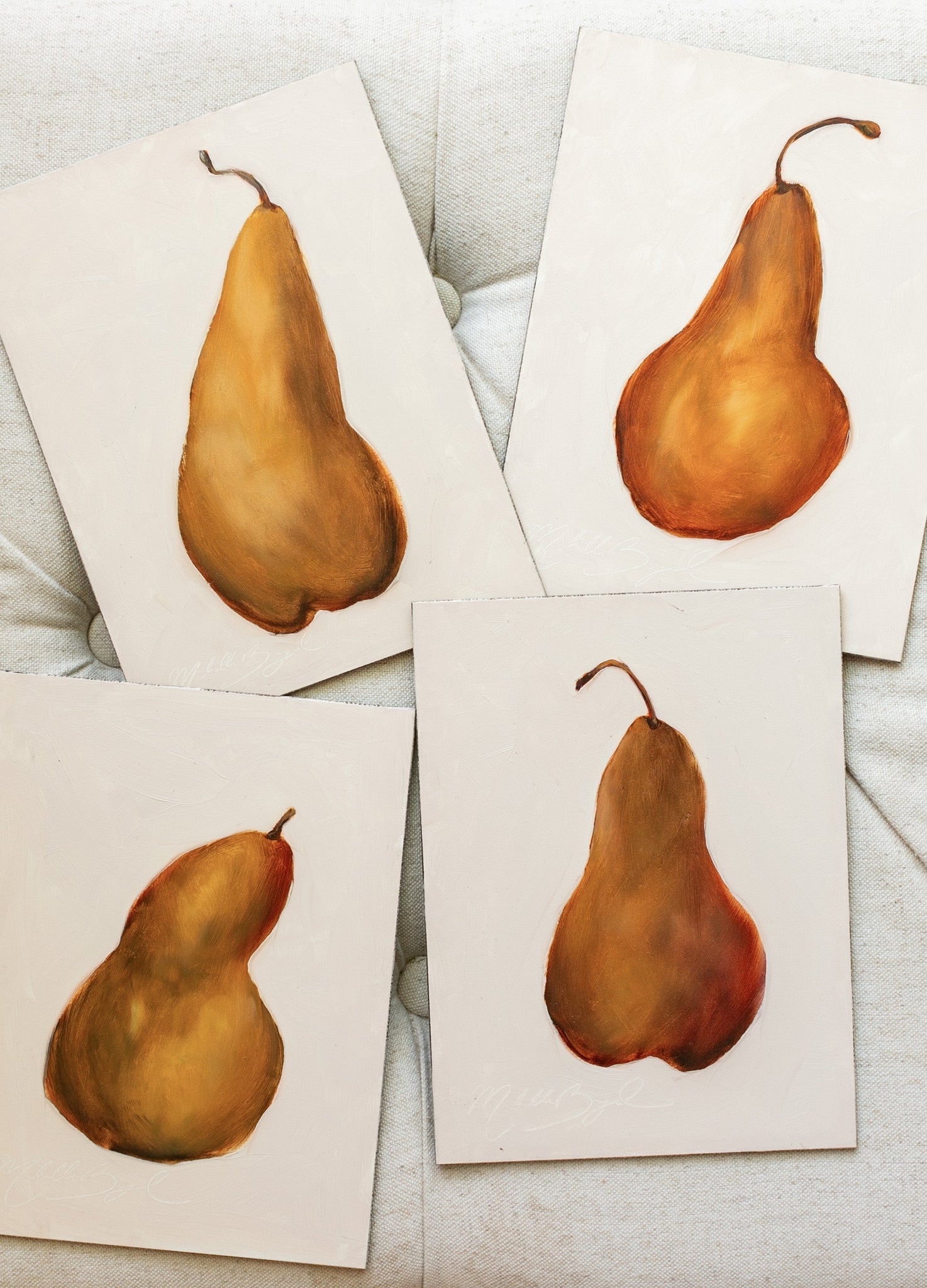 Pear No. 04 - 6x8" Oil Painting