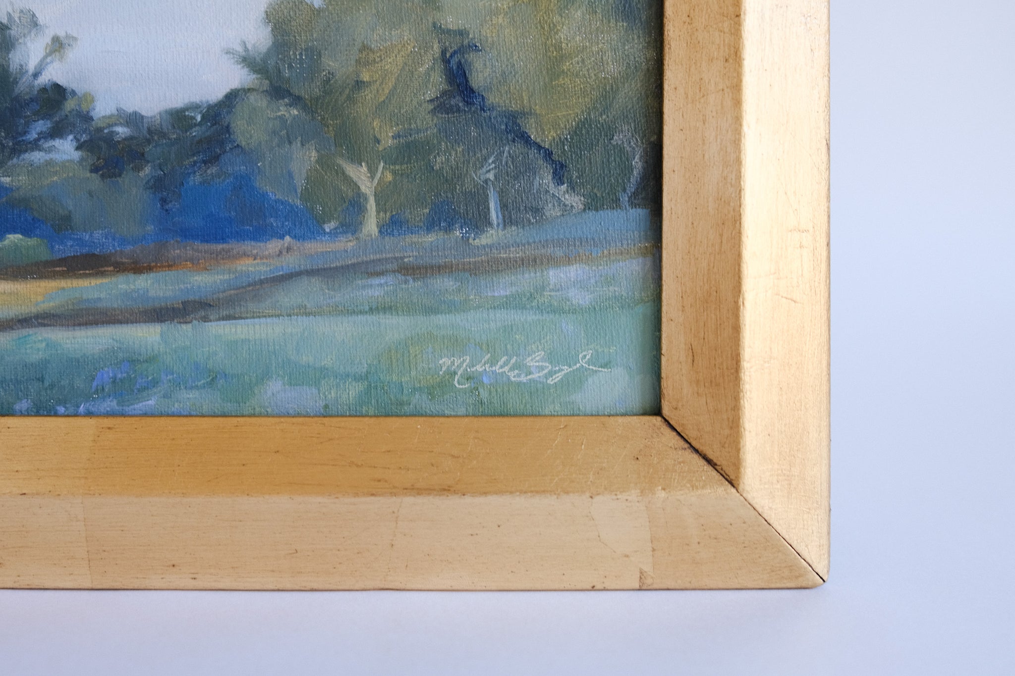 Treeline, Revisited - 5x10" Original Oil Painting