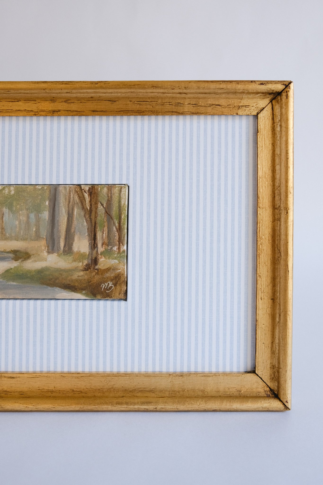 I Could Hear the Cicadas - 3x5" Original Oil Painting