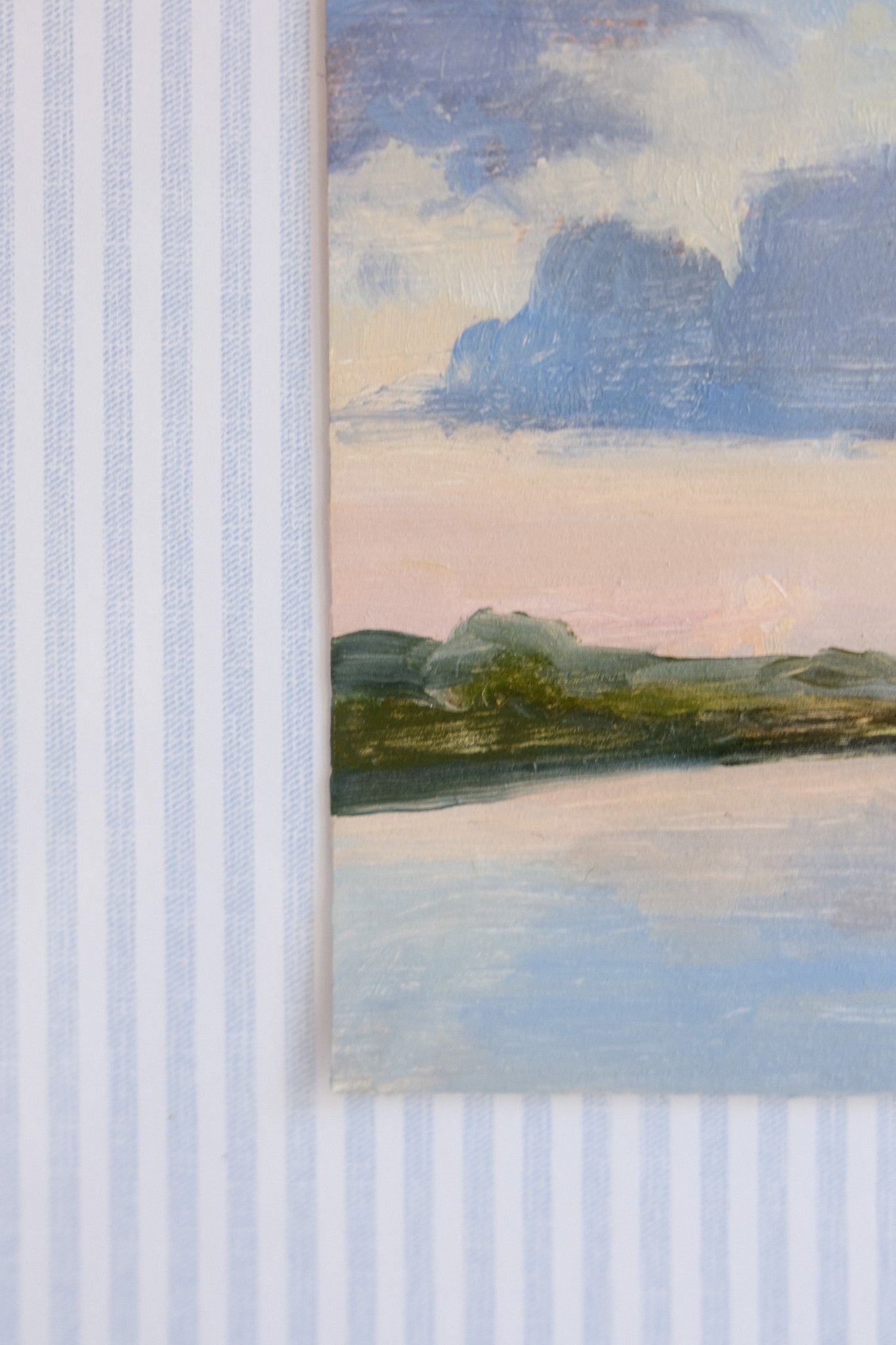 They Really Were Purple - 3.5x5" Original Oil Painting