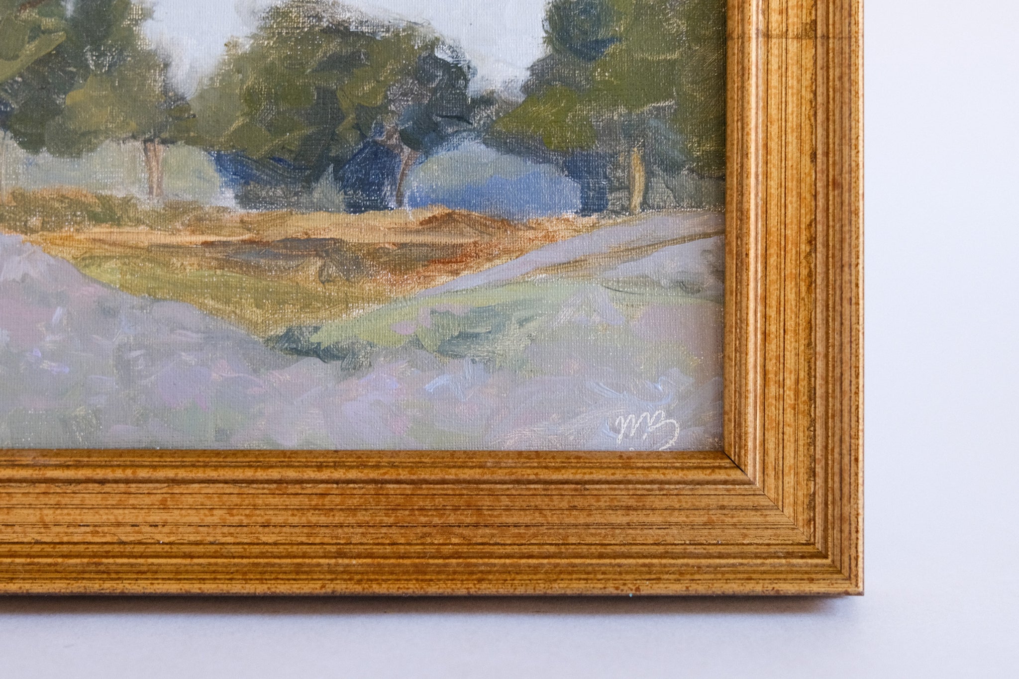 Lilac Wildflowers - 5x7" Original Oil Painting