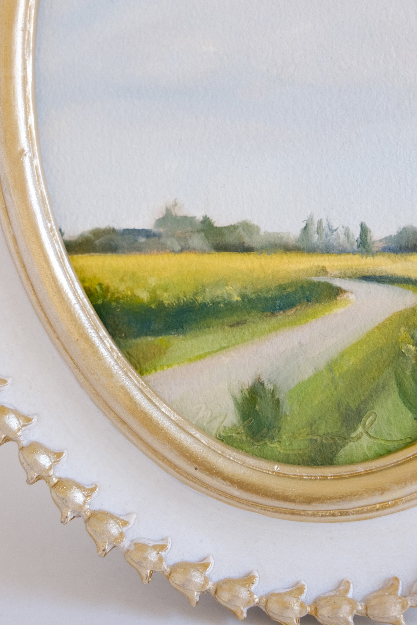 Les Fleurs de Colza - 5x7" Original Oil Painting