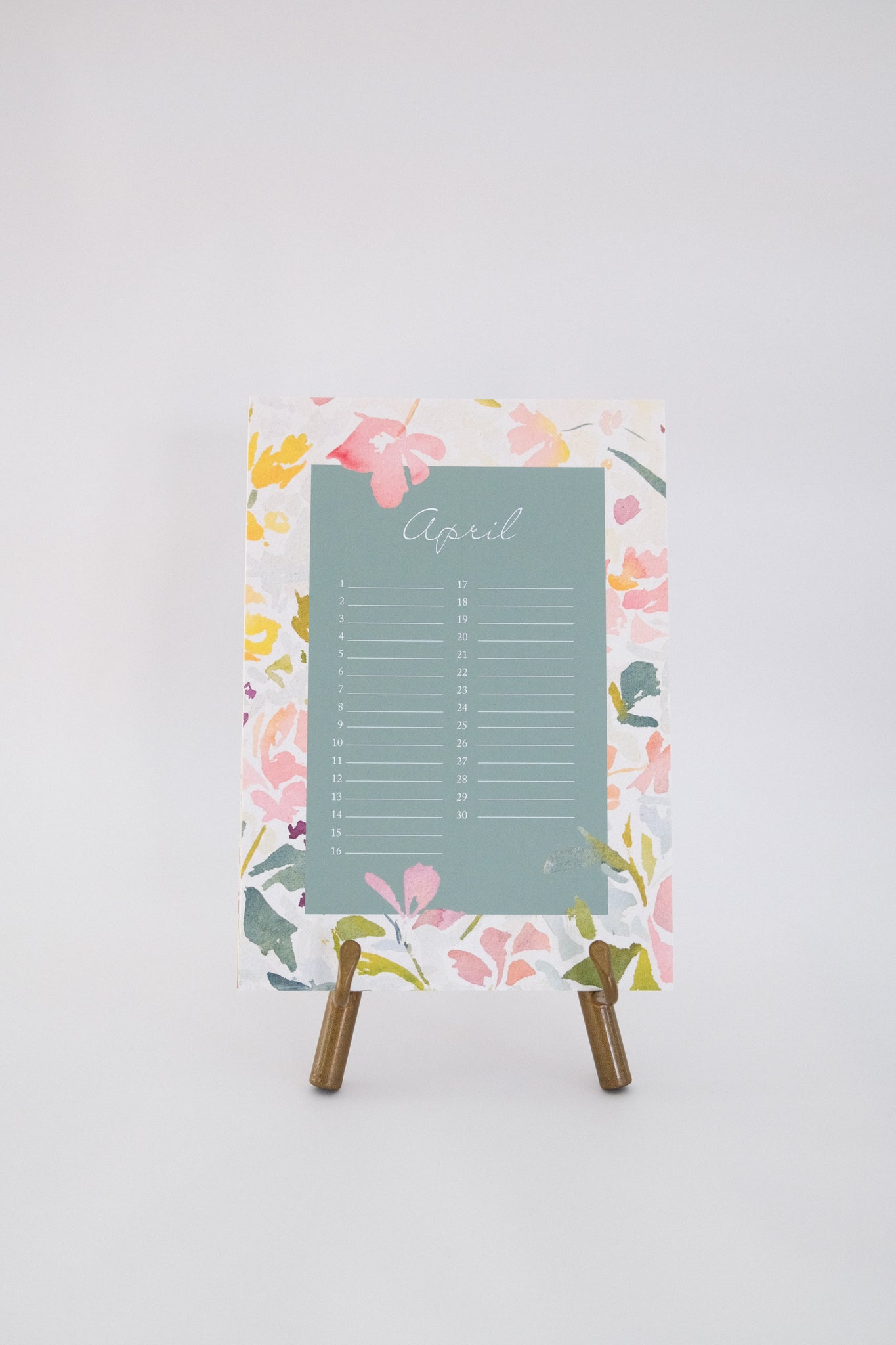 Tabletop Perpetual Calendar & Easel