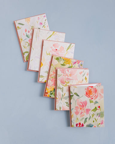 Joyful Gardens Stationery Cards - Set of 6