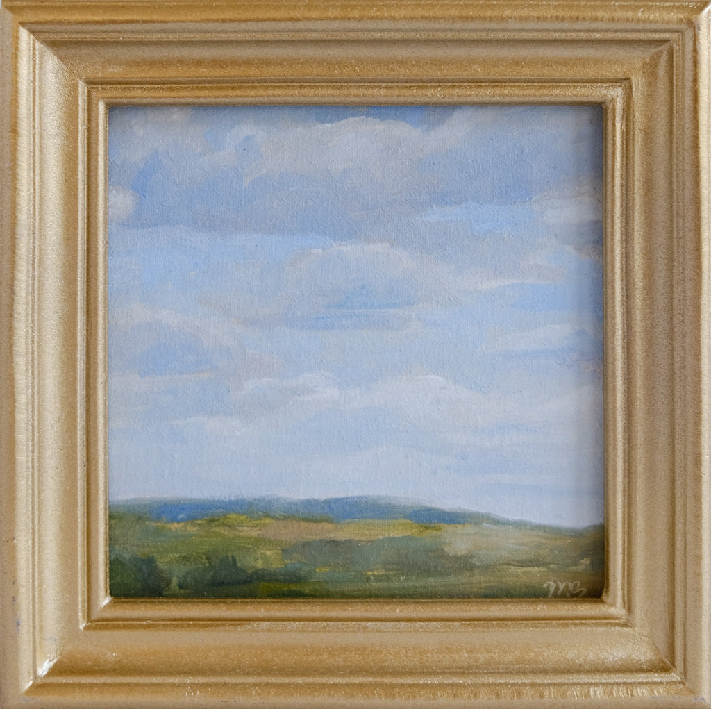 Hill Country Hilltop - 4x4" Original Oil Painting