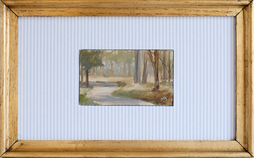 I Could Hear the Cicadas - 3x5" Original Oil Painting