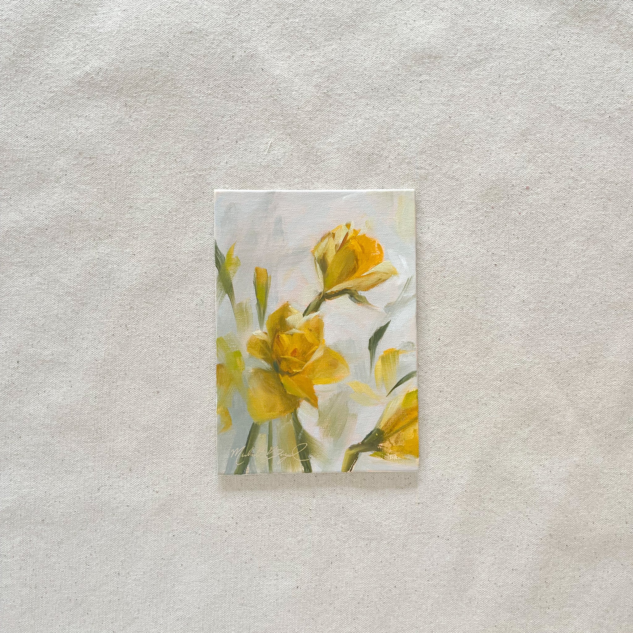 Daffies - 5x7" Oil on Panel