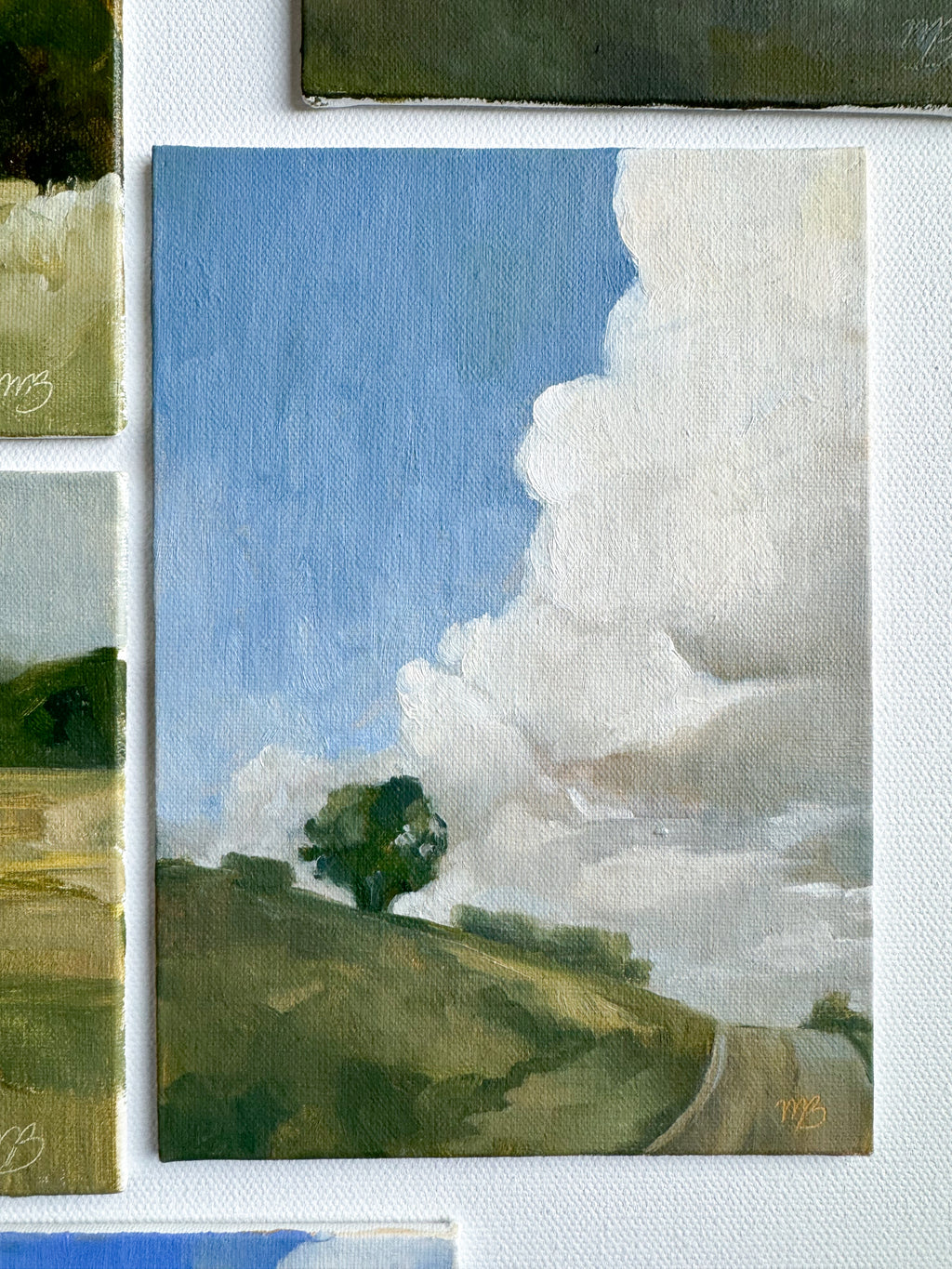 Just a Casual Church Drive - 5x7" Oil on Panel