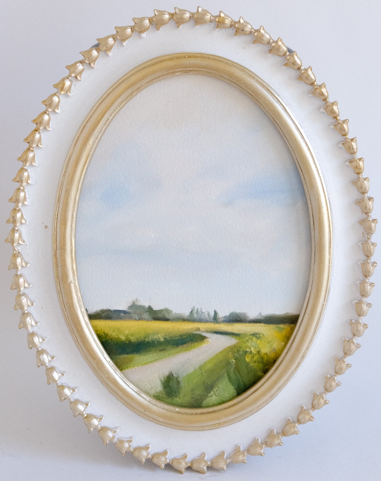 Les Fleurs de Colza - 5x7" Original Oil Painting