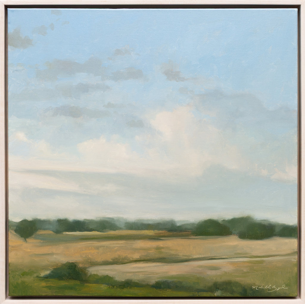 Riding to Get the Mail - 20x20" Original Oil Painting