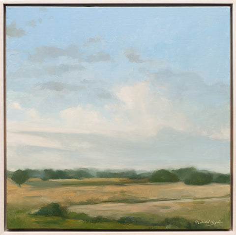 Riding to Get the Mail - 20x20" Original Oil Painting