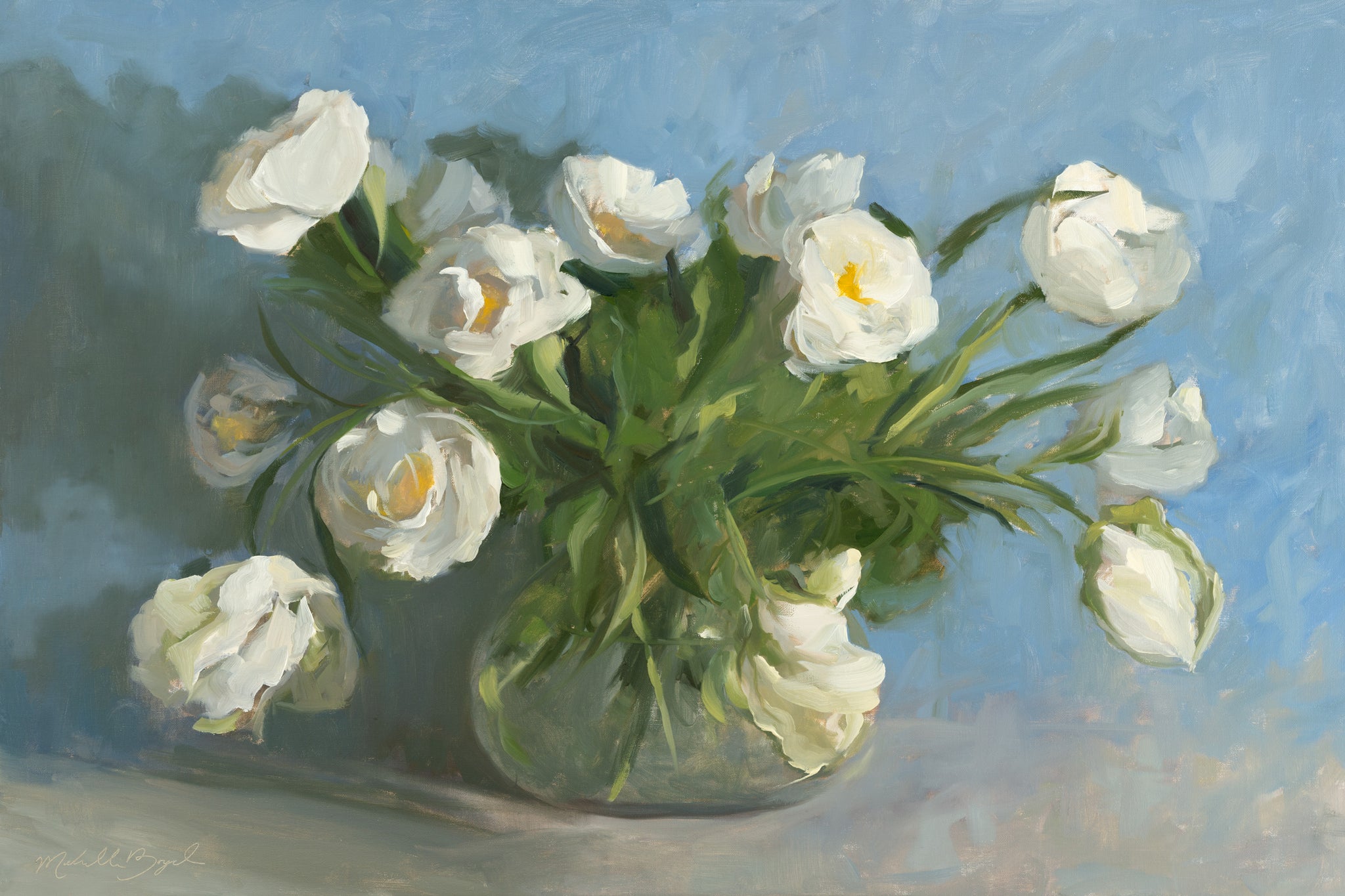 Tulips in a Bowl - Print