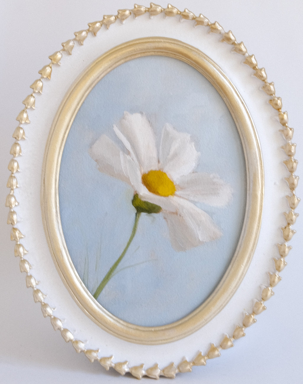 Une Fleur - 5x7" Original Oil Painting