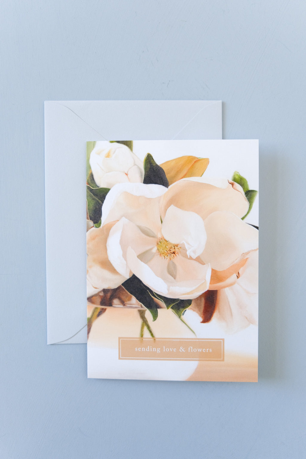 Greeting Card - Sending Love & Flowers