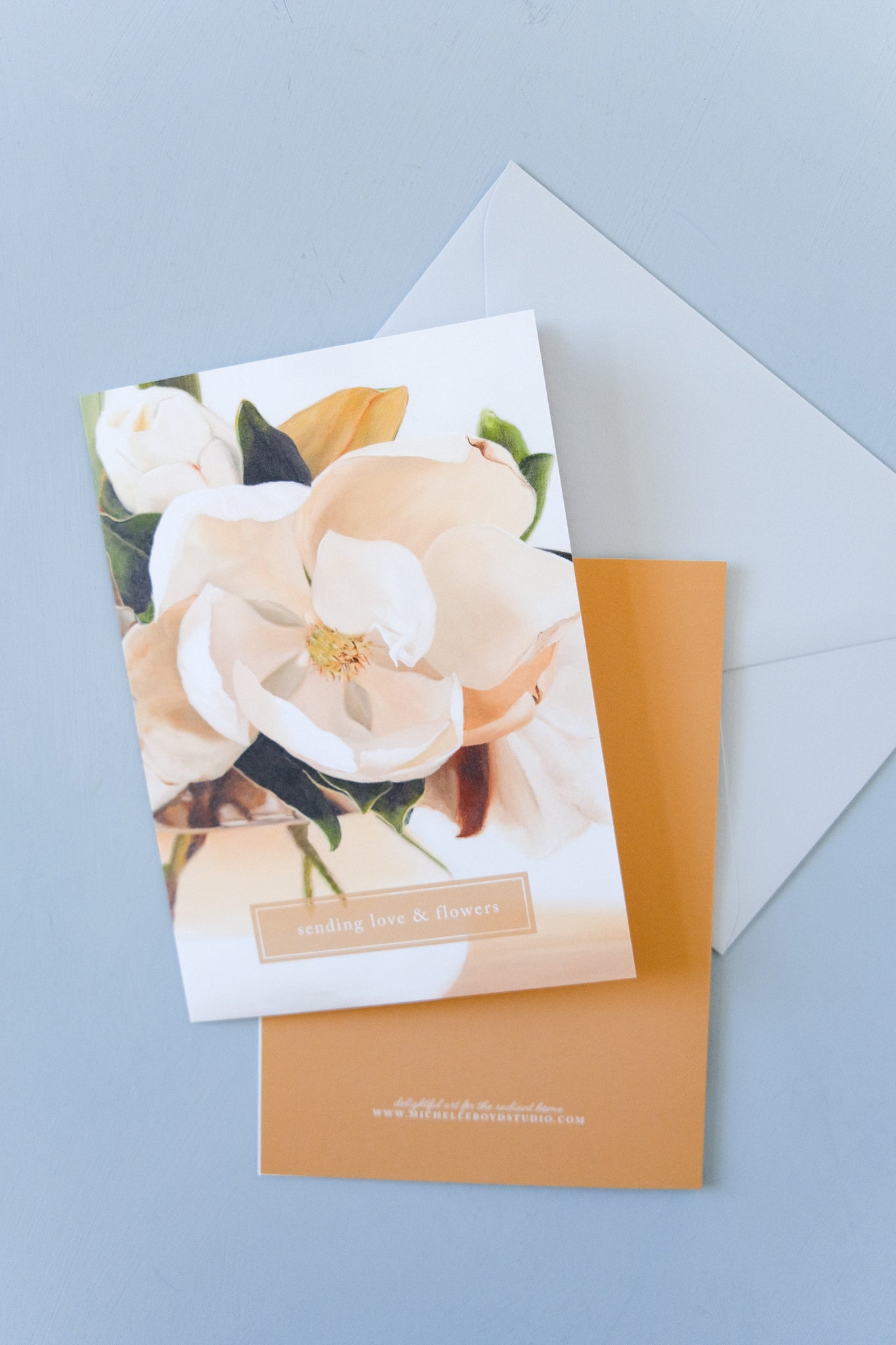 Greeting Card - Sending Love & Flowers