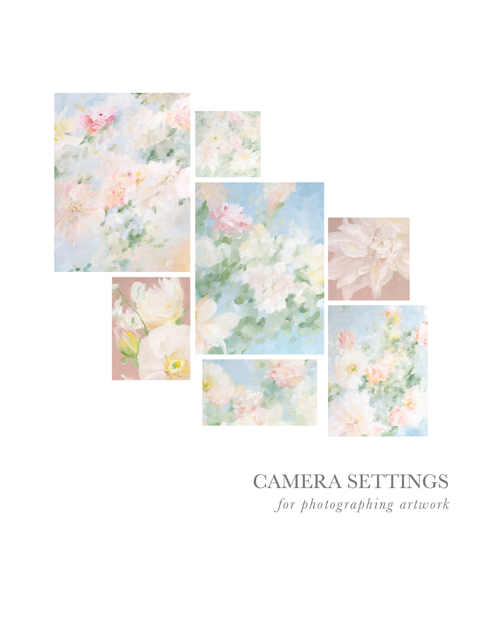 Camera Settings for Photographing Artwork - FREEBIE!