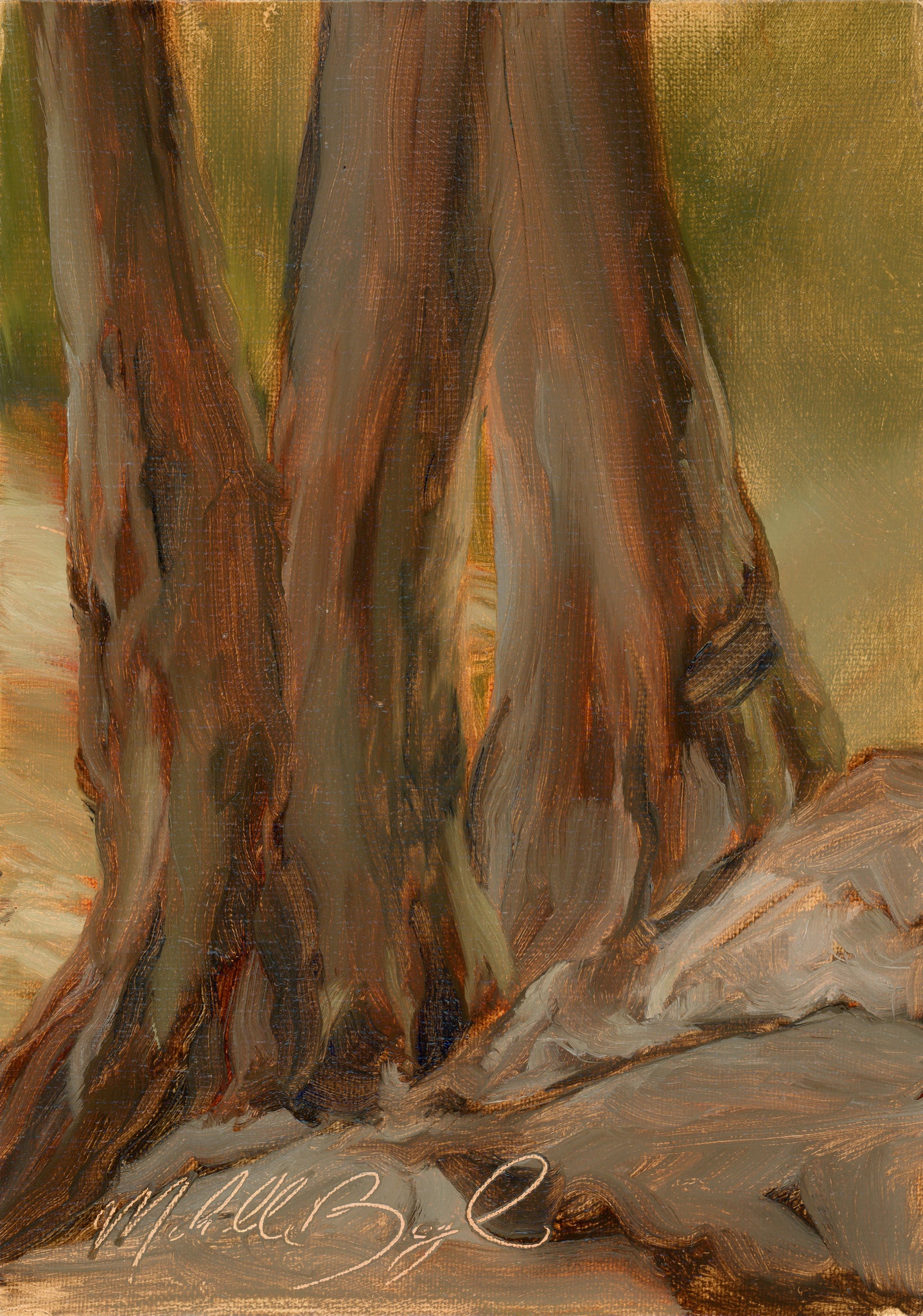 Knobby Trees - 5x7" Original Painting