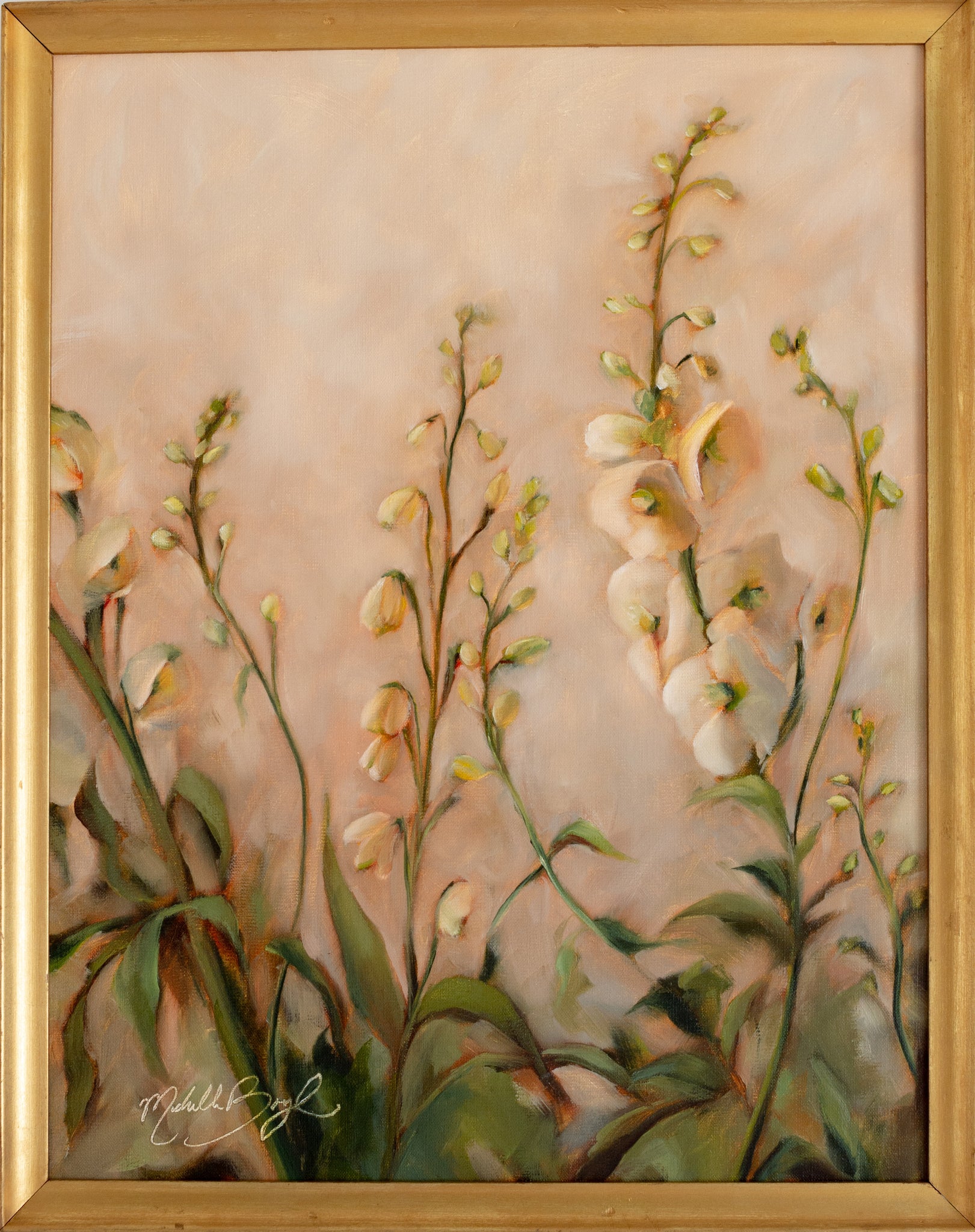 Wait Patiently - 13.75x18" Framed Oil Painting
