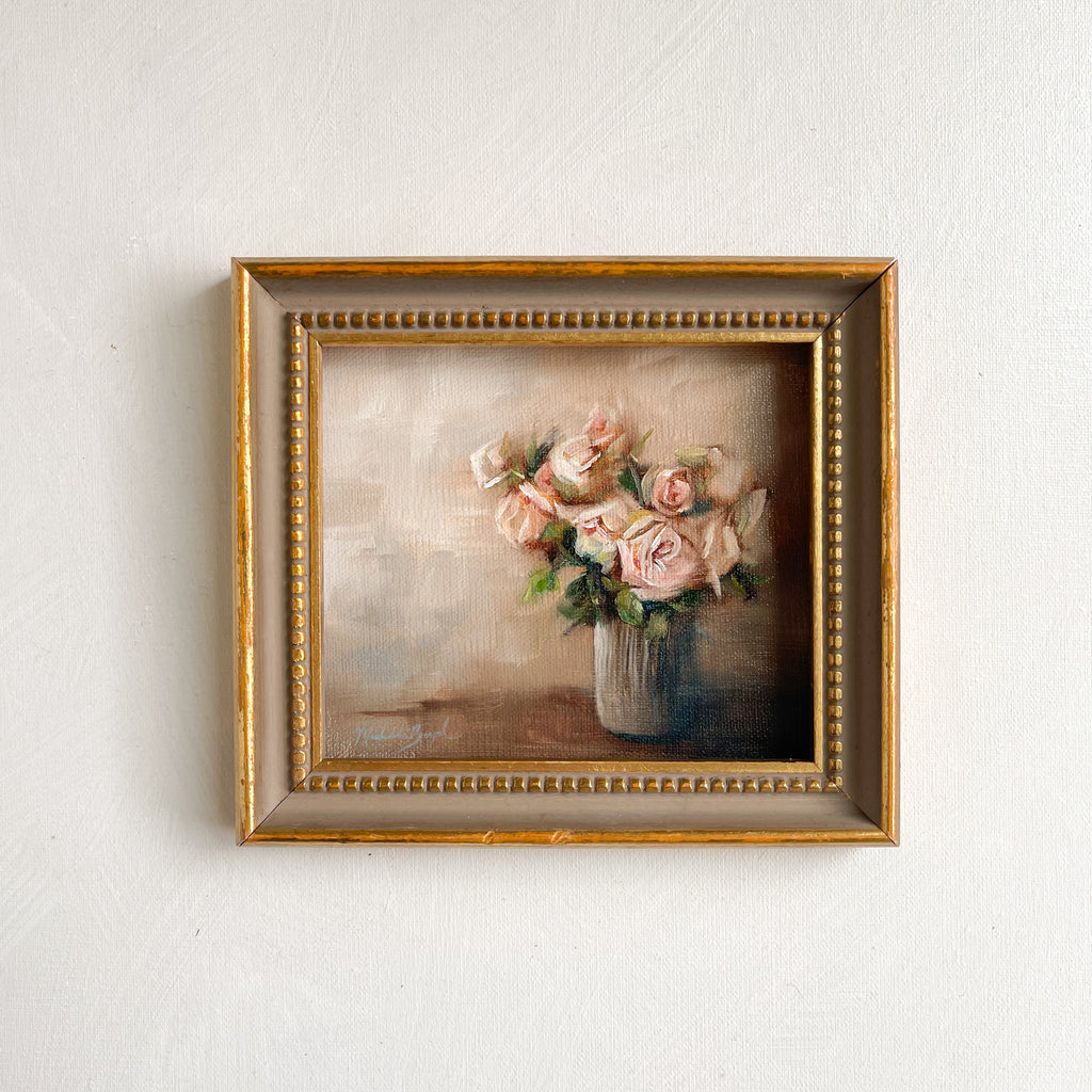 Mini Monday Painting #7 - Florals in Antique Frame
