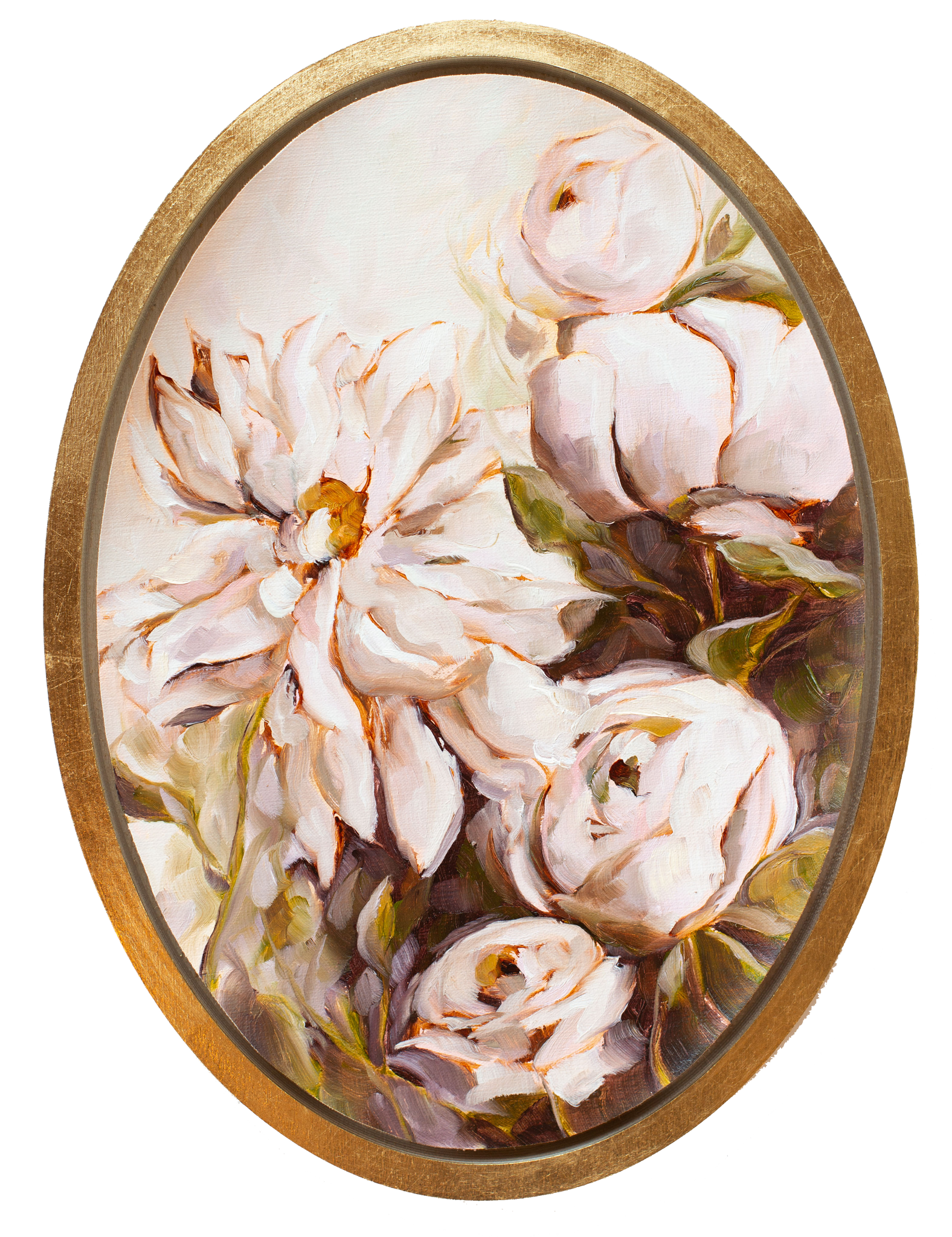"S'Appuyer Sur Moi" - 10x14" Oval - Available French Collection Painting