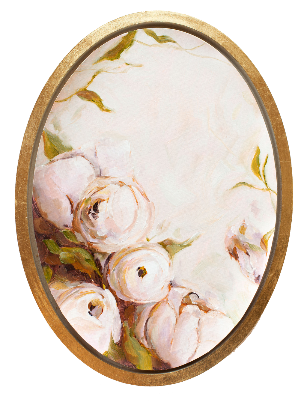 "Sois Ma Vision" - 10x14" Oval - Available French Collection Painting