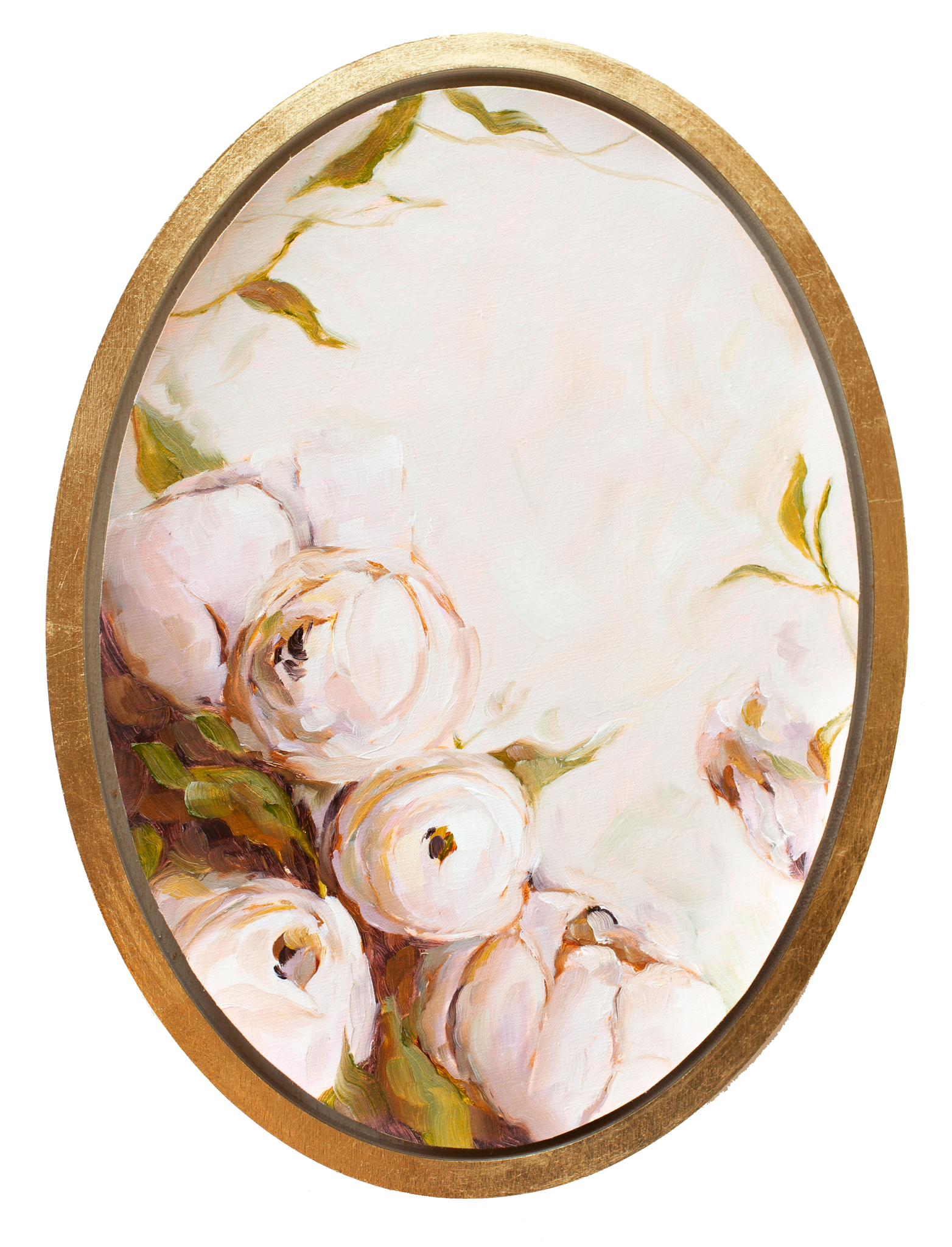 "Sois Ma Vision" - 10x14" Oval - Available French Collection Painting