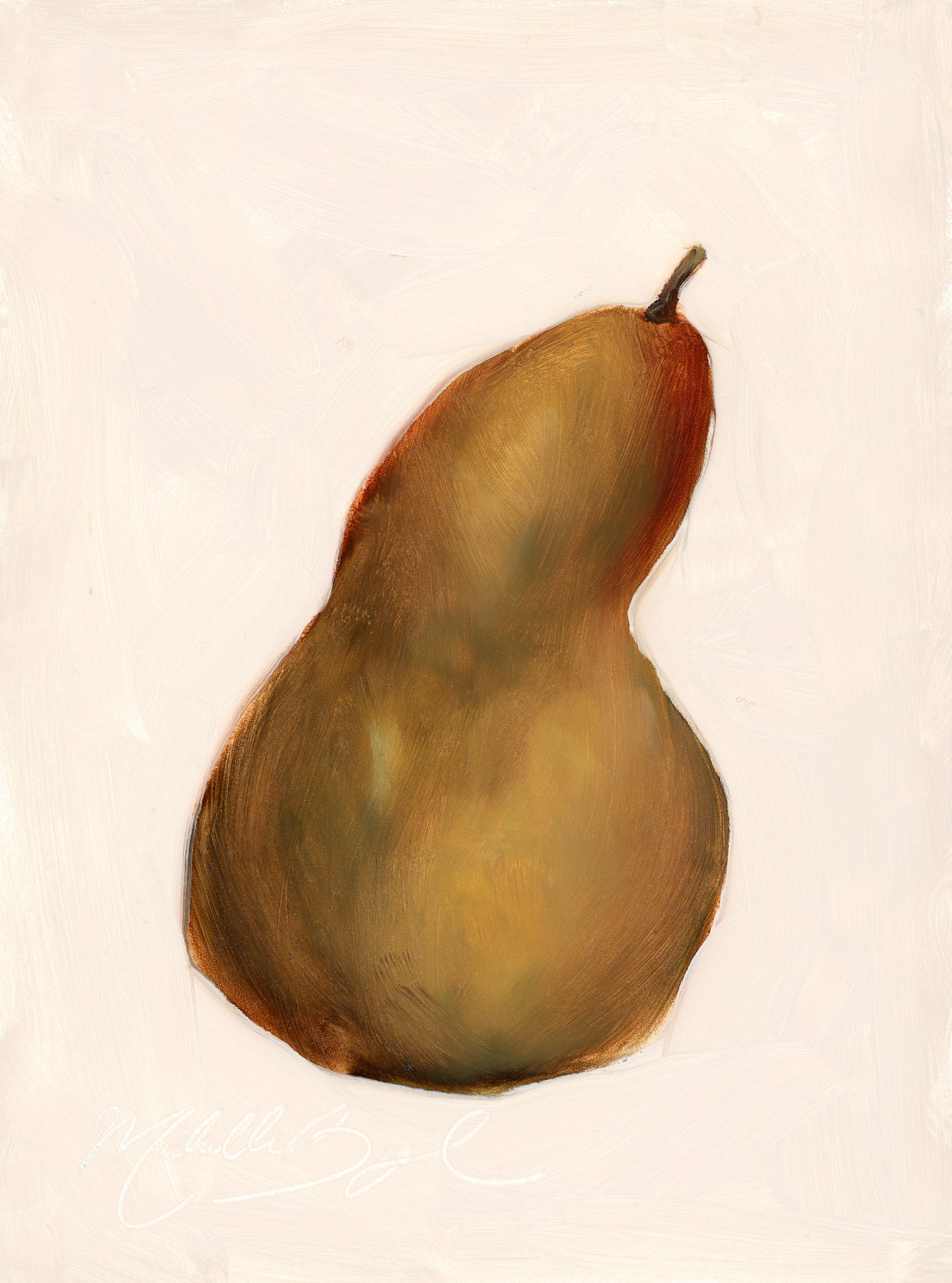 Pear No. 02 - 6x8" Oil Painting